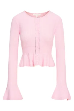 Women LoveShackFancy Stonington Peplum Cardigan
