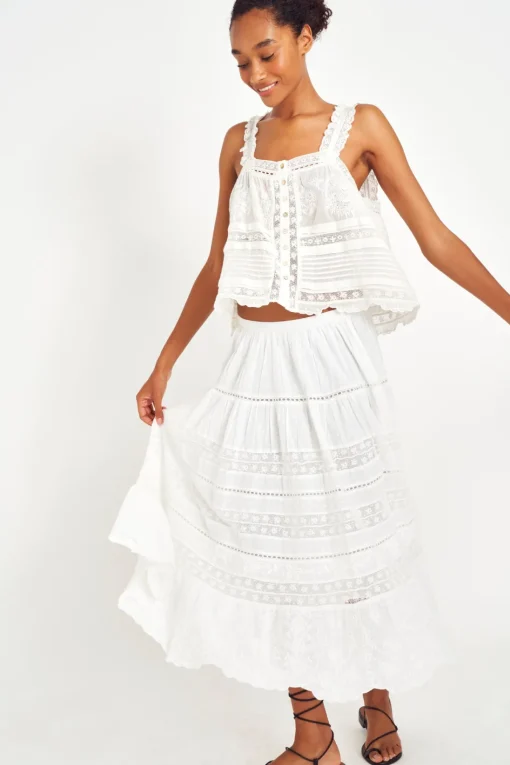 Women LoveShackFancy Sully HeritageTank Top