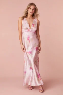 Women LoveShackFancy Suniva Silk Charmeuse Slip Dress