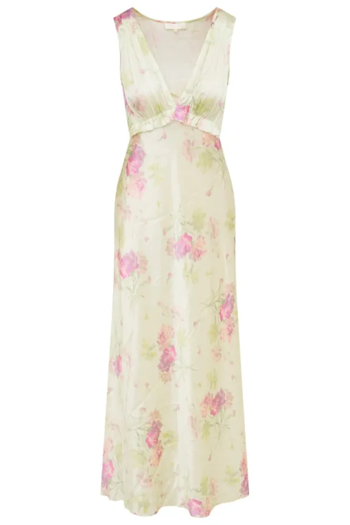 Women LoveShackFancy Suniva Silk Charmeuse Slip Dress