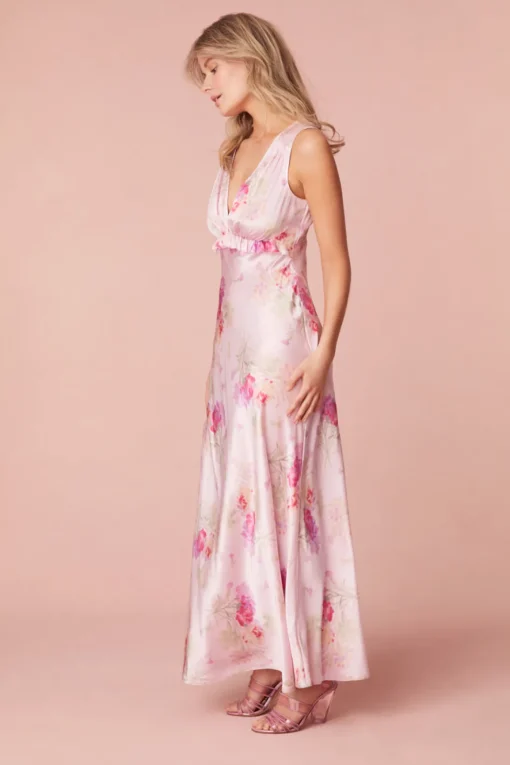 Women LoveShackFancy Suniva Silk Charmeuse Slip Dress