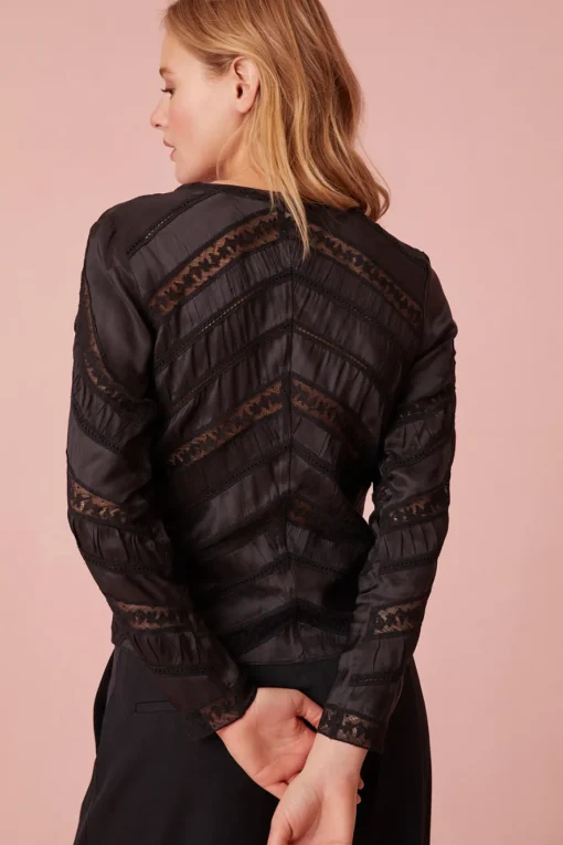 Women LoveShackFancy Tandra V-Neck Blouse