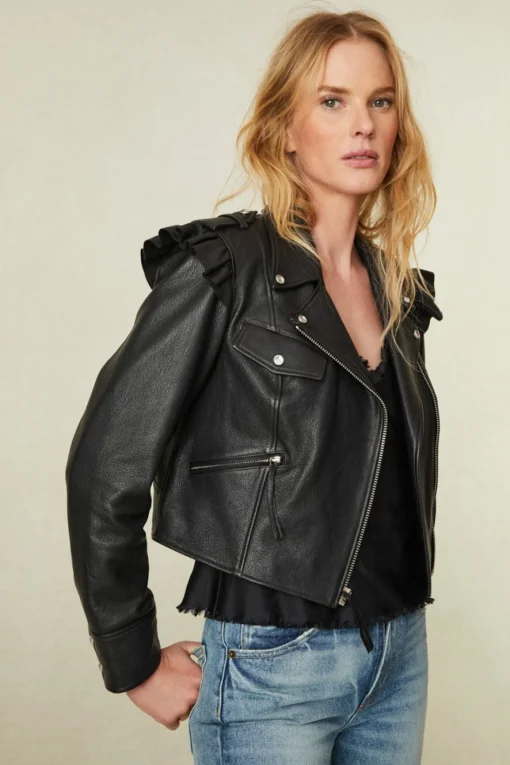 Women LoveShackFancy Torrez Leather Jacket