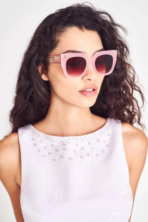 LoveShackFancy Triana Square Sunglasses