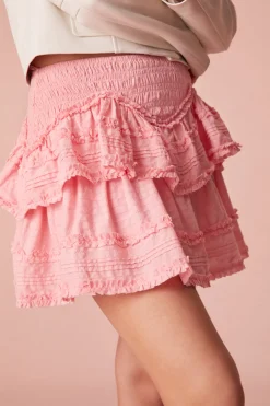 Women LoveShackFancy Tribeca Cotton Mini Skirt
