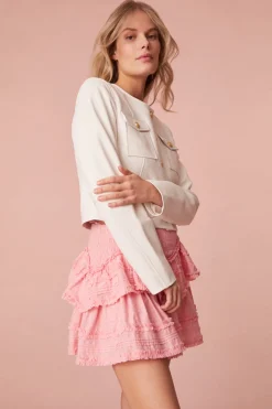 Women LoveShackFancy Tribeca Cotton Mini Skirt
