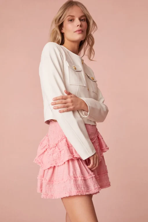 Women LoveShackFancy Tribeca Cotton Mini Skirt