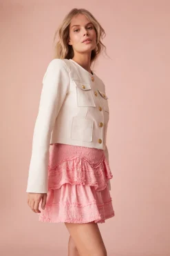 Women LoveShackFancy Tribeca Cotton Mini Skirt