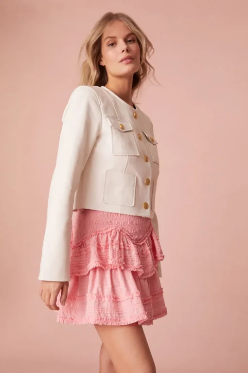 Women LoveShackFancy Tribeca Cotton Mini Skirt