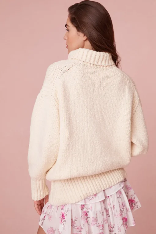 Women LoveShackFancy Valli Peruvian Cotton Pullover Sweater