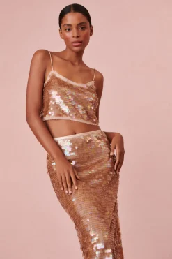 Women LoveShackFancy Velma Sequin Tank