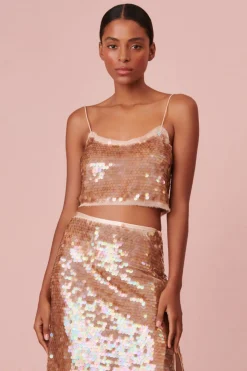 Women LoveShackFancy Velma Sequin Tank