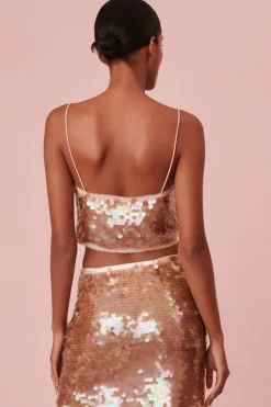 Women LoveShackFancy Velma Sequin Tank