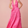 Women LoveShackFancy Vendima Halter Maxi Dress