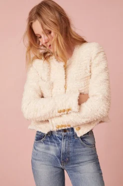 Women LoveShackFancy Vermont Tweed Cropped Jacket