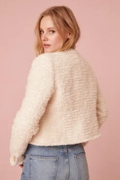Women LoveShackFancy Vermont Tweed Cropped Jacket