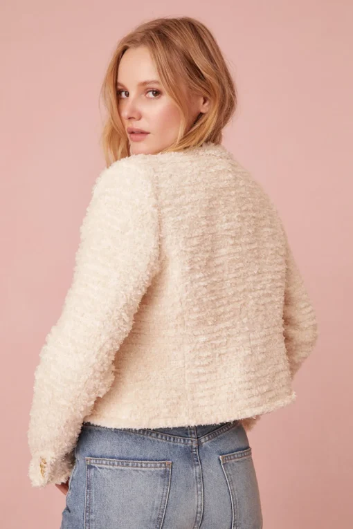 Women LoveShackFancy Vermont Tweed Cropped Jacket
