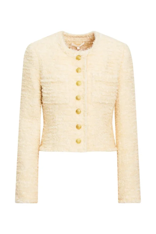 Women LoveShackFancy Vermont Tweed Cropped Jacket