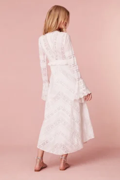 Women LoveShackFancy Weil Cotton Lace Maxi Dress
