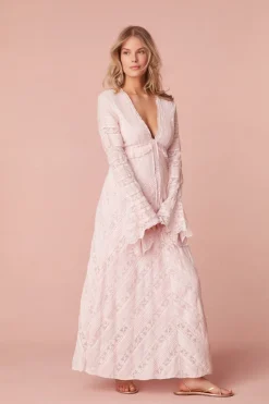 Women LoveShackFancy Weil Cotton Lace Maxi Dress