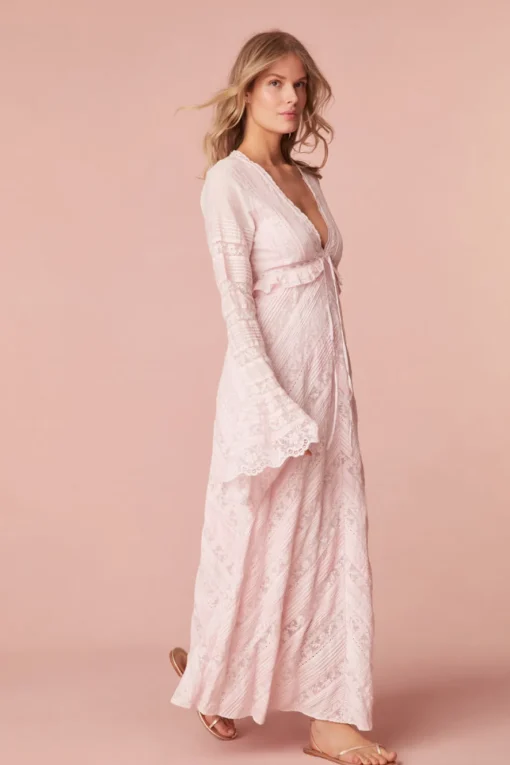 Women LoveShackFancy Weil Cotton Lace Maxi Dress