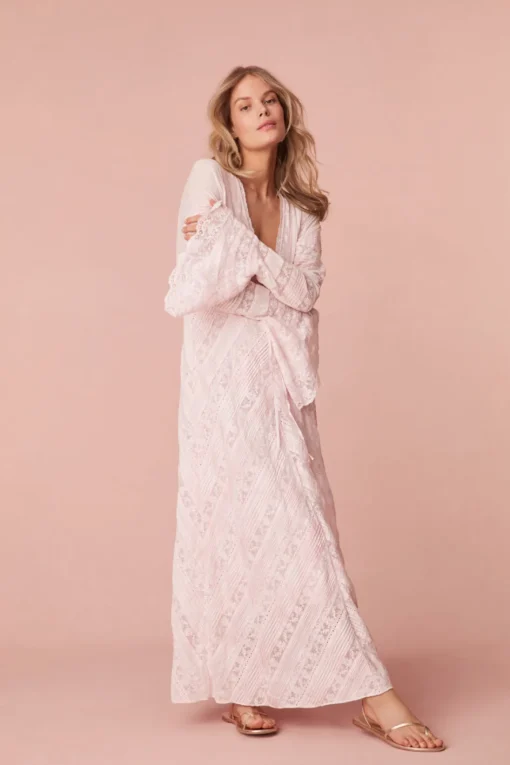 Women LoveShackFancy Weil Cotton Lace Maxi Dress